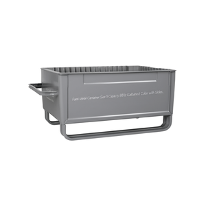 Fami Fami Metal Container Size 5 Capacity 88 Lt Galvanized Color With Slides - Product Image 3