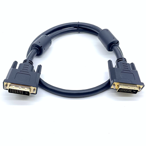 Tùy chỉnh 24 + 1 cáp kép liên kết <span class=keywords><strong>DVI</strong></span>-D Nam để hoạt động âm thanh video Adapter chuyển đổi cáp cho máy tính HDTV - Product Image 1