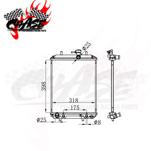 Radiateur de voiture TANGKI AIR FIT pour <span class=keywords><strong>DAIHATSU</strong></span> CHARADE (L2) 1.0 12V CUORE VI (L251) 03- <span class=keywords><strong>DAIHATSU</strong></span> <span class=keywords><strong>TREVIS</strong></span> 06- à 16400-B2070 61739 - Product Image 3