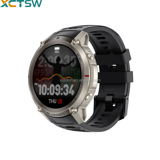 OEM DM59 GPS Sport Watch 1.43" AMOLED 5 ATM Big Battery Compass Motion Trajectory Heart Rate Answer Calls Outdoor Watch for Men