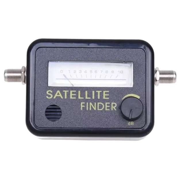 One Lamp Black Background Yellow Words Flared Star Track Satellite Finder Analog Ku Band Signal Tracking Satellite Finder Sale