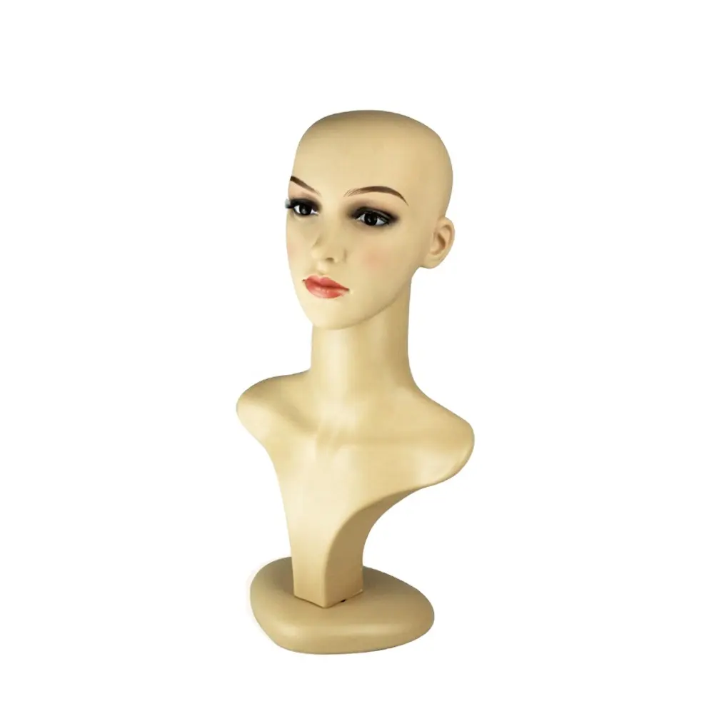 Wholesale assembly female wig stand Removable and space saving mannequin head with shoulder