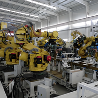 Ligne de soudage automatique de tuyaux/rohres CST, ligne d'assemblage robotisée de pièces automobiles, contrôle PLC, capacité personnalisable, multi-tension