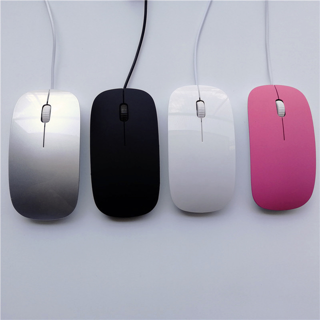 Ultra-Thin USB Wired Silent Mouse for Notebook and Desktop Computers General Export and Cross-Border E-Commerce