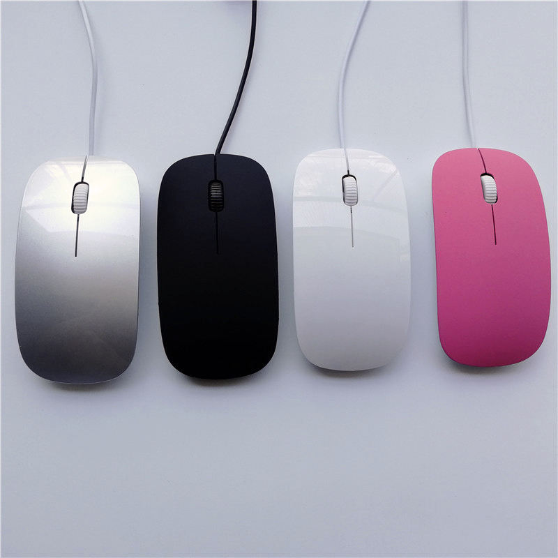 Ultra-thin Usb Wired Silent Mouse For Notebook And Desktop Computers General Export And Cross-border E-commerce