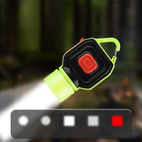 Mini lampe torche porte-clés en gros avec chargement USB, lampe de poche d'urgence multifonction, étanche, portable, lumière LED