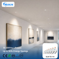 Downlight LED encastré COB 5W à 12W, CRI80, 90 à 100LM par W, 3000K, 4000K, 6000K, faisceau de 120 degrés, en aluminium
