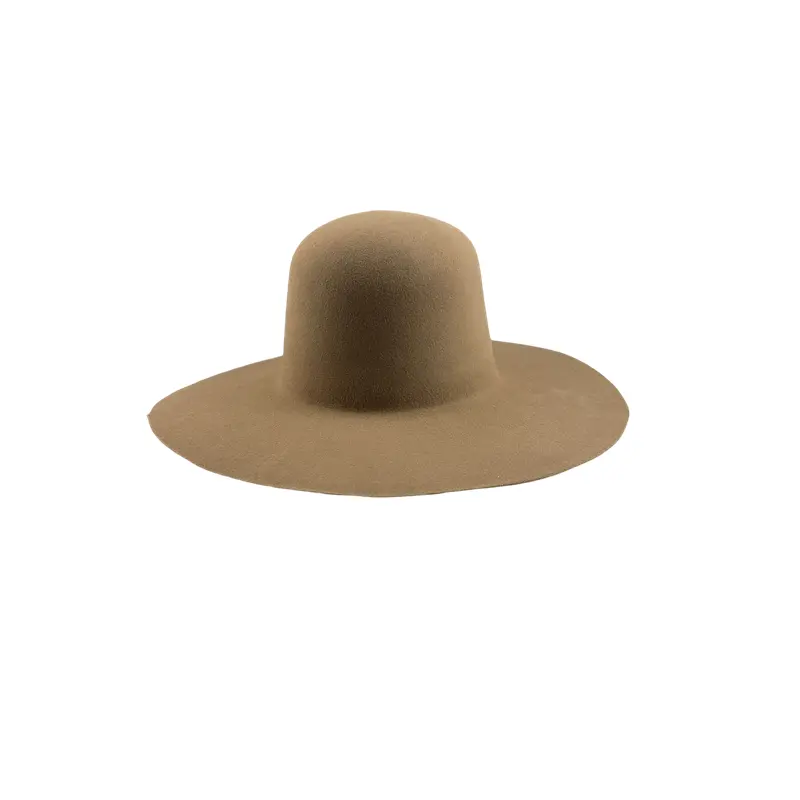 Cor bronzeada 160 gramas 100% pele de coelho qualidade chapéu rígido e duro