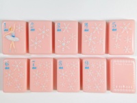 Jeu de tuiles de mahjong rose Casse-Noisette Ballet, 160 pièces, simple couche, gravé, pour l'intérieur, idéal pour les rassemblements d'enfants et les cadeaux élégants