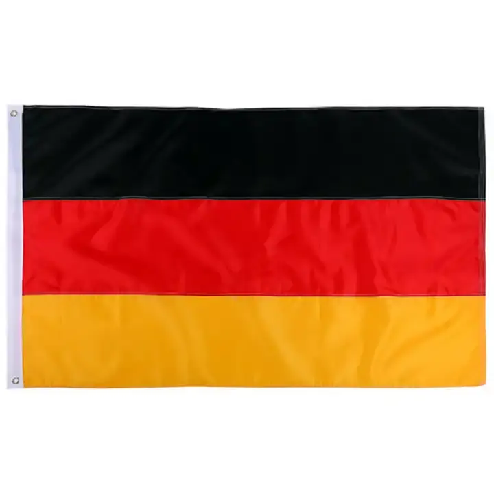 Schnelle Lieferung Welt Deutschland 3 x 5 Fuß Länderflagge individuelle Polyester-Deutschlandflagge zur Werbung