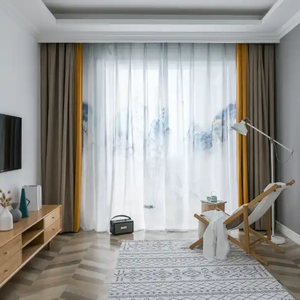 Cortinas Modernas de Última Generación, Hermosas y Lujosas, Insonorizadas, con Bordado Eléctrico, <span class=keywords><strong>para</strong></span> Sala de Estar, Hotel, Cortinas Opacas <span class=keywords><strong>para</strong></span> Ventana - Product Image 6