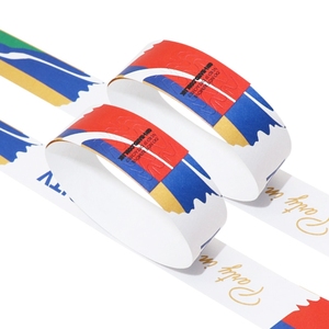 Không thấm nước dùng một lần tùy chỉnh Tyvek giấy Vòng đeo tay đồng bằng màu rắn đánh số mã vạch hồ bơi nước Công viên sự kiện bên dây đeo cổ tay - Product Image 2