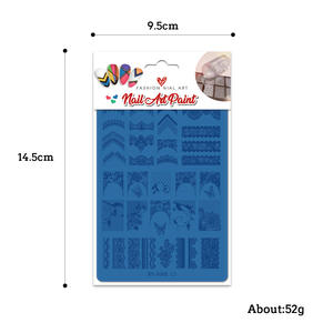 Nouvelle mode Nail Art Image Design estampage modèle fleur papillon impression vernis à ongles modèle de transfert bricolage plaque à ongles - Product Image 6
