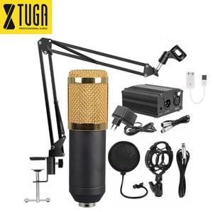 Set Microfono a Condensatore BM800 con Alimentatore Phantom 48V, Microfono Cablato per Registrazione, Vendita all'Ingrosso - Product Image 1