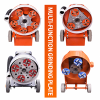 Meuleuse à béton robuste YMN-350 4 kW avec disque rond et système de collecte des poussières intégré