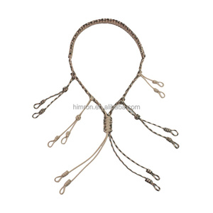 Entenlockruf-Lanyard aus Paracord für Jagd und Vogeljagd, 12 verstellbare Schlaufen, Outdoor-Raubtierausrüstung für Fasanen und Wasservögel, geflochtene Halskette - Product Image 5
