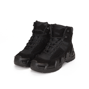 TSB08 Stock Black Suede Cow Leather Customized Middle Cut Tactical <b>Hiking</b> <b>Boots</b> <b>Boots</b> Black Nubuck <b>Hiking</b> <b>Boots</b> - Product Image 2