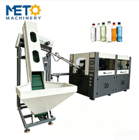 Machine de soufflage de bouteilles en plastique entièrement automatique à 2 cavités pour préformes PET, moulage par étirage-soufflage, avec moteur PLC et pompe