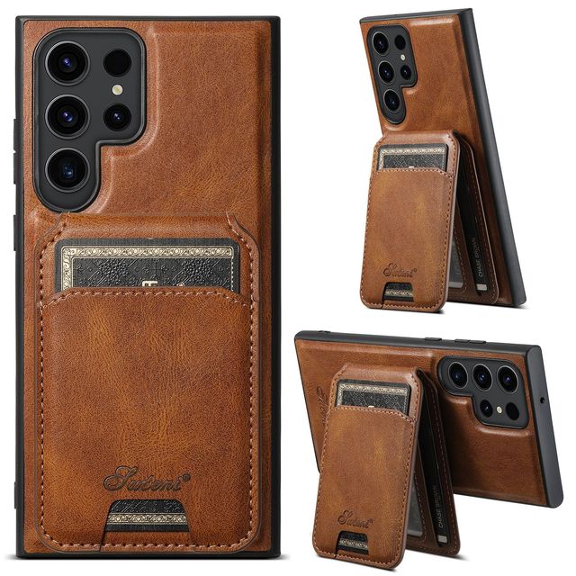 Detachable Flip Wallet Magnetic Wireless Charging Cover for Women Men PU Leather Cases for Samsung S23 S25 S24 Ultra Phone Case