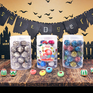 Ventas directas de fábrica de China Halal 3D Popping Candy Fruit Sandwich Evil Pumpkin Kitten Halloween Candy Funny Hot Sale - Product Image 1
