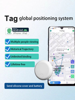 Mini rastreador GPS inteligente Findtag para IOS y Android, consulta de seguimiento histórico, dispositivo antipérdida Bluetooth para mascotas y objetos de valor