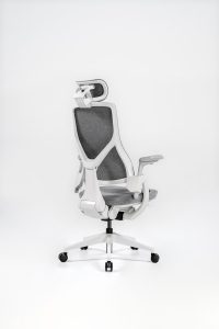 Chaise de bureau ergonomique avec <span class=keywords><strong>support</strong></span> dorsal dynamique, chaise de direction à dossier haut en maille, accoudoirs réglables en 3D et appui-tête 4D - Product Image 4