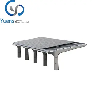 Yuens CL-<span class=keywords><strong>3</strong></span> AL6005-T5 Support <span class=keywords><strong>solaire</strong></span> en forme de T haute résistance pour parking, <span class=keywords><strong>carport</strong></span> <span class=keywords><strong>solaire</strong></span> en acier au carbone, résistance au vent 60 m/s, résistance à la neige 1,4 KN/M2 - Product Image 1