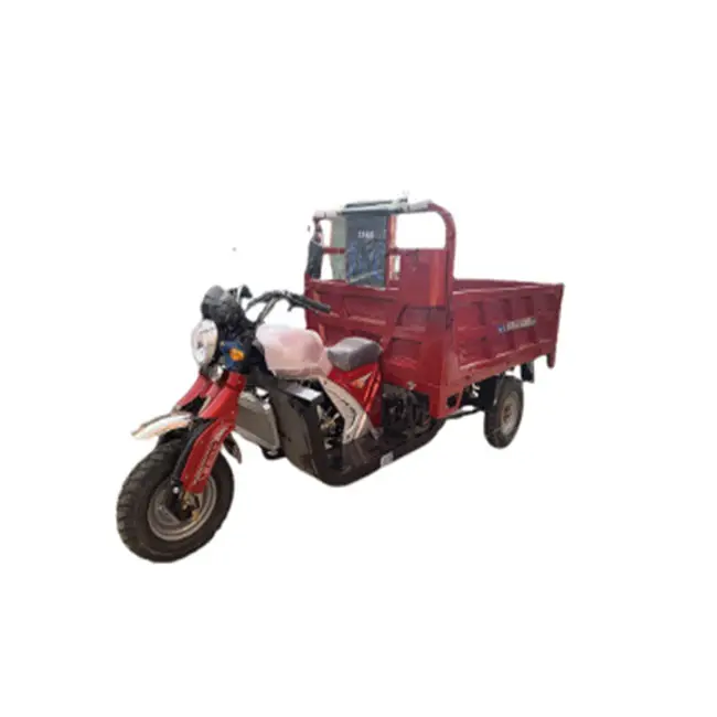 Hot Sale Three Wheel Motorcycle Double Rear Axle Cargo Tricycle 300CC Water Cooling Customized Body Box Frame Oil