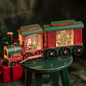 Secretshine Alimenté par Batterie avec Lumière Jouet de Train de <span class=keywords><strong>Noël</strong></span> pour Enfants avec Boîte à Musique et Boule de Cristal Cadeau pour le Nouvel An - Product Image 2