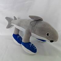 EZBABY Brainrot Italiano Tralalero Tralala Logo Super Doux En Peluche Animal En Peluche Jouet Tungtungtung Sahur 25cm Cadeau Drôle pour Les Enfants