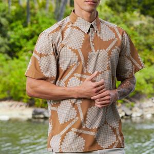 เสื้อโปโลชายคุณภาพสูง เสื้อโปโลฮาวายใส่สบาย เสื้อโปโลผ้าลินินผสมผ้าฝ้ายสั่งทำพิเศษ - Product Image 3