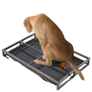 Atacado Grande Capacidade com Aço Inoxidável <span class=keywords><strong>Indoor</strong></span> Stainless Steel <span class=keywords><strong>Dog</strong></span> Potty Pet <span class=keywords><strong>Toilet</strong></span> Anti-mordida Litter Box Training Tray - Product Image 1