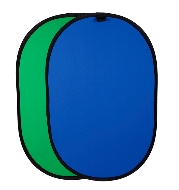 Chromakey Round Pop-up Double Sided Green Blue Backdrop Fabric Paper Canvas Material for Photo Studio Live Use Light Feature
