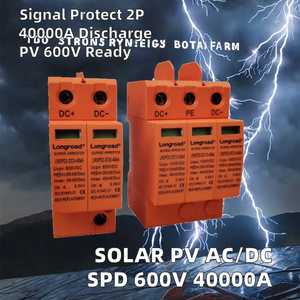 Interruptor de Circuito Solar Fotovoltaico DC600V 2P con Protección Contra Sobretensiones SPD, Fabricado en China, con Corriente de Descarga Máxima de 40000A para Equipos Electrónicos - Product Image 2