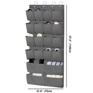 Closet Over the Door <b>Shoe</b> Rack Hanging <b>Shoe</b> Organizer 24 Pockets Clear Over the Door Hanging <b>Shoe</b> Organizer - Product Image 2