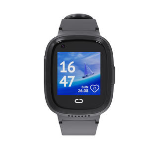 Montre connectée avec écran tactile, moniteur de fréquence cardiaque, bracelet en silicone, design rectangulaire, boucle à ardillon, tracker de fitness unisexe - Product Image 5