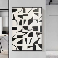 Peinture à l'huile abstraite personnalisée sur toile, peinture à l'huile moderne, peinte à la main, grande œuvre d'art murale pour l'hôtellerie moderne
