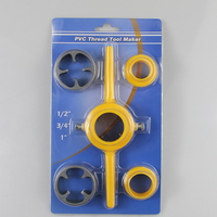 6 uds herramientas de rosca de reparación Material tubo de plástico herramienta de roscado troqueles de roscado de plástico juego de herramientas de mano