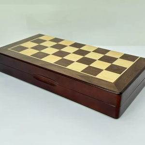 <span class=keywords><strong>Scacchiera</strong></span> magnetica in legno massello di noce da 12 pollici di alta qualità facile da trasportare per bambini <span class=keywords><strong>e</strong></span> adulti - Product Image 1