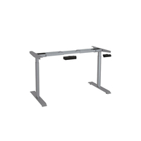 Bureau modulaire électrique réglable en hauteur avec panneau de confidentialité avant, système de gestion des câbles, taille personnalisable