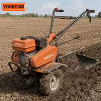 Motoculteur à essence YKX 170F pour l'agriculture, mini-cultivateur rotatif pour le travail du sol, machine pour la ferme et le jardin