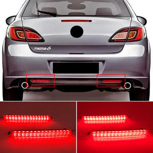 Reflectores LED de Parachoques para Mazda2 Sedán DE Mazda3 <span class=keywords><strong>BK</strong></span> Mazda6 GH Mazda8 CX7, Luz Trasera, Luz de Freno, Lámpara Antiniebla Trasera - Product Image 2