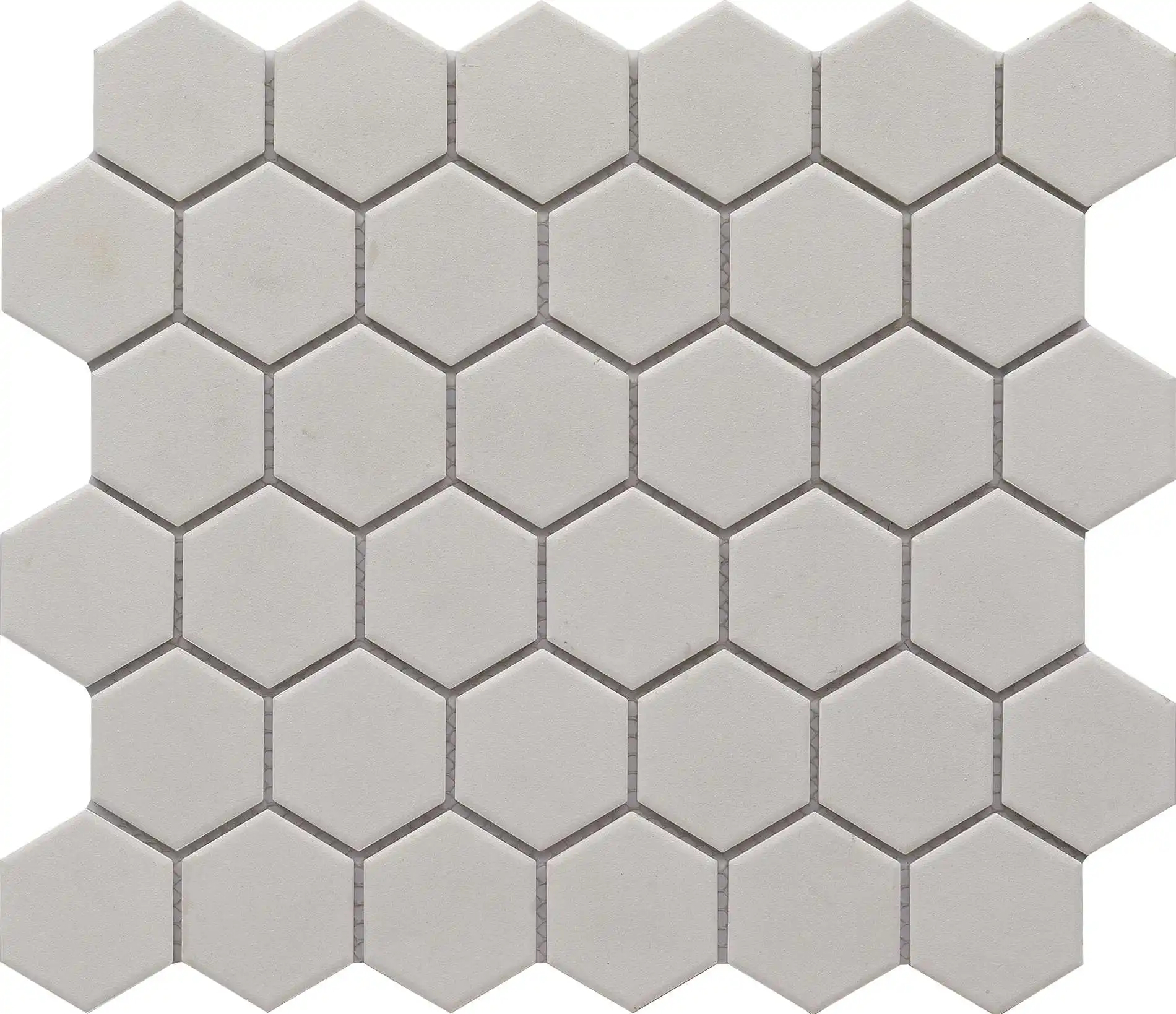 Alta Qualidade Full Body Cerâmica Hexagon Wall Tile Mosaicos Cor Branca Impermeável Exterior Interior Parede E Assoalho