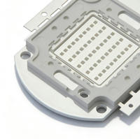 Placa PCB LED de Aluminio Personalizada de Fábrica OEM, Núcleo Metálico SMD2835PCB 50W UV 365nm, Aplicada a Instrumentos Científicos y de Salud