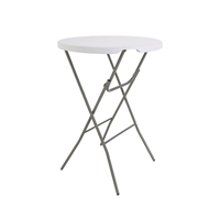 Table de bar de fête de camping pliante portable réglable en hauteur pour les événements de fête