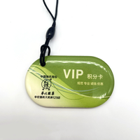 Porte-clés en époxy RFID avec impression personnalisée de code QR