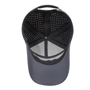 Quick Drying 100% Polyester 6-Panel Baseball Cap Unisex Sporty Style Perforated Design Soft Common Breathable Spring <b>Sunscreen</b> - Product Image 3