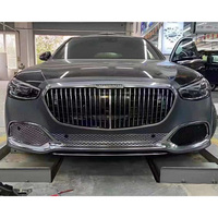 Nouveau kit carrosserie style Maybach avec pare-chocs avant et arrière, couvercle de coffre, phares et feux arrière à LED pour Mercedes-Benz Classe E W213 2016-2020, Plug & Play