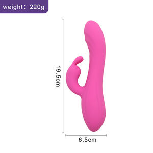 Wasserdichter Sexueller G-Punkt- und Klitorismassager aus Lebensmittel-Silikon mit Stoßfunktion für Frauen - Product Image 1