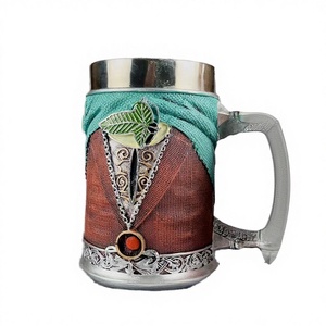Wholesale Retro Coffee Tankard Beer Mug MAA01 3D Holy Sword Handle Resin Rings Gift <b>Cup</b> Back to School <b>Large</b> Capacity - Product Image 4